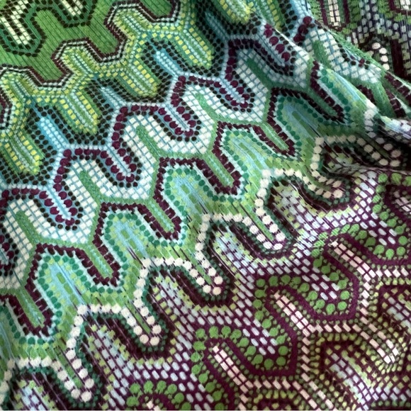 Prana over knee length cropped geometric print yoga pants - Picture 6 of 7